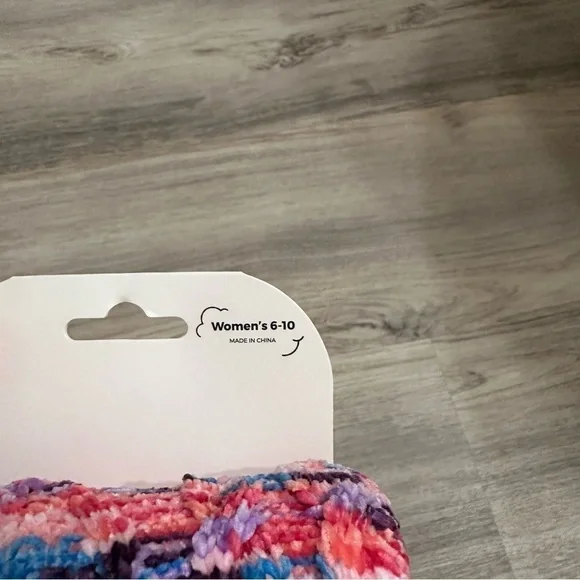 The Comfy Sleeper Sock Multicolor Slipper Socks cozy warm socks 6-10 - Picture 6 of 7